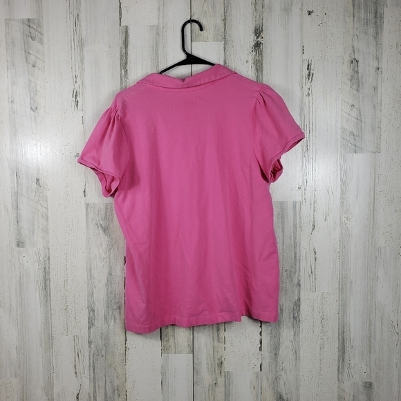 La blues pink short sleeve collar tshirt women's plus size 18-20W - Picture 3 of 7
